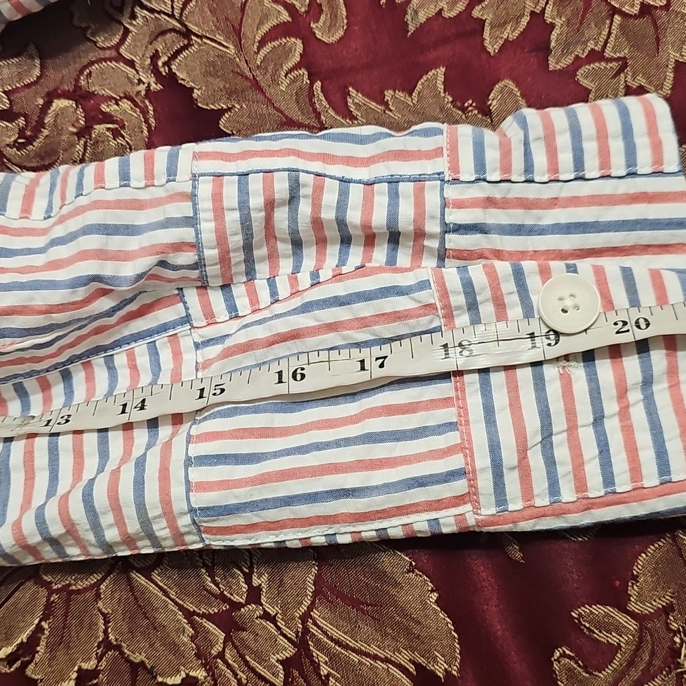 NWT Talbots Seersucker Red, White, Blue Blazer - Picture 9 of 9